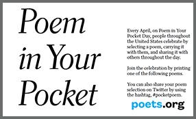 Poem in Your Pocket Day